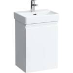 Laufen Pro S - Шкаф за умивалник с врата, 42x32x58 см, панти отдясно, бял гланц H4833020964751 (H4833020964751)