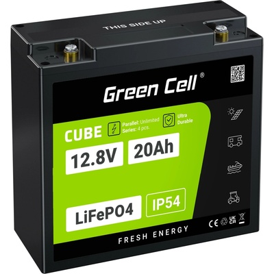 LiFePO4 Green Cell Cube 12,8V 20Ah LFPGC12V20AH LITHIUM-GELPHATE – Sleviste.cz