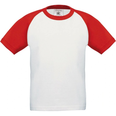 B&C Base-Ball kids white/red