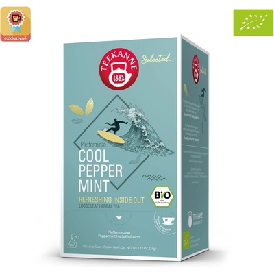 Teekanne BIO Selected. Cool Peppermint Luxury Cup 20 x 1,2 g