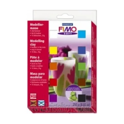 Комплект глина Fimo Soft, 10цв. 802301