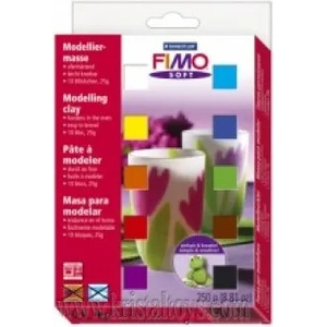  Комплект глина Fimo Soft, 10цв. 802301