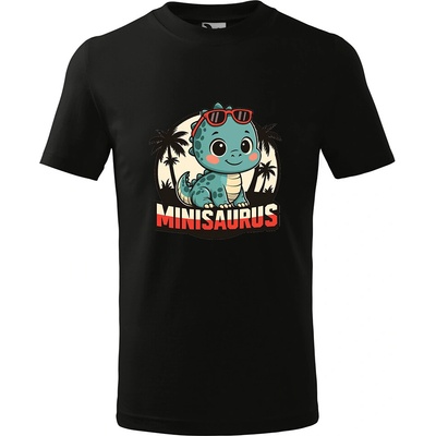 Handel detské tričko Minisaurus čierna