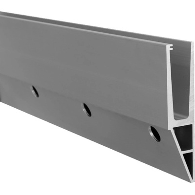 Hliníkový kotevní profil pro sklo tloušťky 12-21,52 mm pro boční montáž, tvar Y, délka 5,0 m, broušený – Zboží Mobilmania