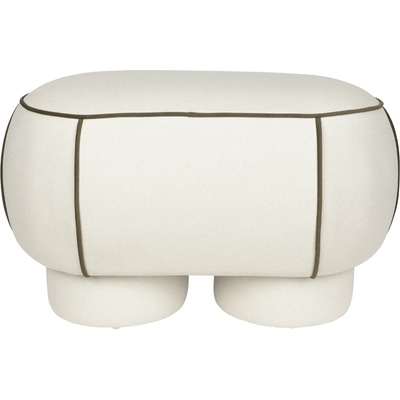 White Label Living Taburet Marina M 77,5 cm bílý