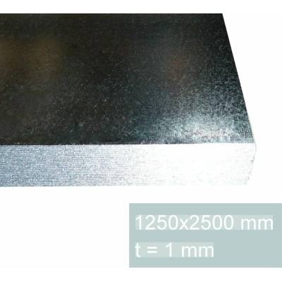 Plech pozinkovaný 1 mm (1,25×2,5 m) - 492697