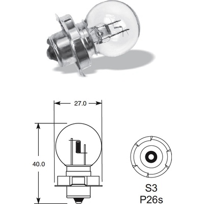 Elta Babetta P26s S3 12V 15W