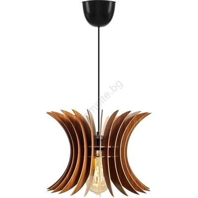 ASIR GROUP Пендел 1xE27/60W/230V кафяв Ø 20 см (AS0394)