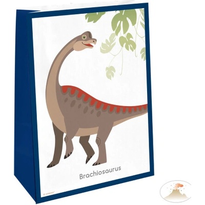 Dinosaurus papírová taška 4 ks