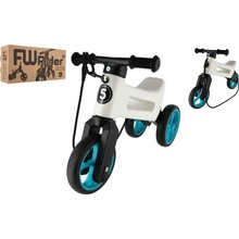 Teddies FUNNY WHEELS Rider SuperSport bielo-tyrkysové 2v1