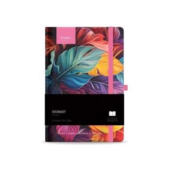 STREET Бележник с ластик Petal А6 96л твърди корици