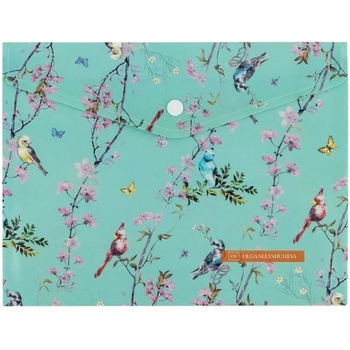 Папка джоб с копче Axent А5+ OS Spring (1303557-1496-33-A)