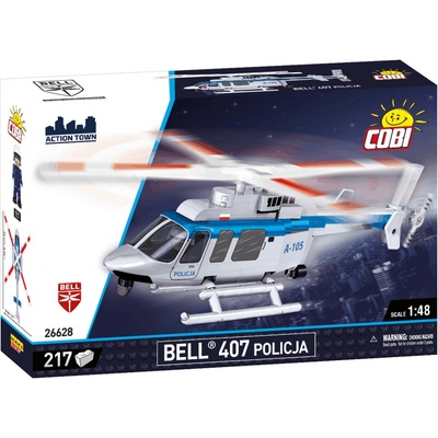 COBI 26628 Civilný viacúčelový vrtuľník Bell 407 Polícia