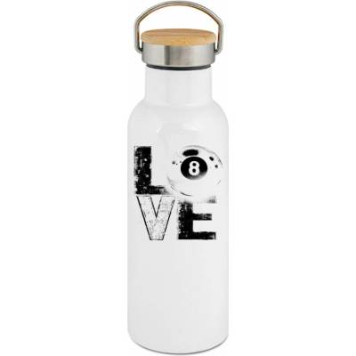 123TRIKO termoska Láska ke kulečníku, V1, černý potisk 500 ml
