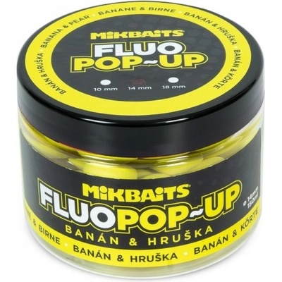 Michal Kučera MIKBAITS Mikbaits Plovoucí fluo boilie 150ml - Banán Hruška 14mm