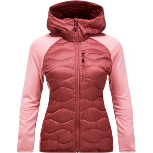 Peak Performance Дамско пухено яке Peak Performance Women's Helium Down Hybrid Hood Down jacket - Wild Rouge (104-4160-1114)