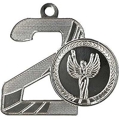 MMC16050/S Medaila s umiestnením "2" pr.47x50 mm hr.2 mm striebro striebro