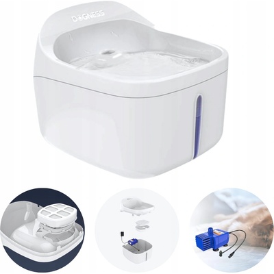 Dogness napájačka s plastovou fontánou 2 l