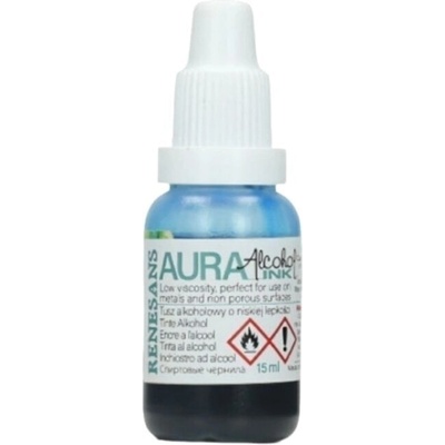 Renesans Aura Рисуване с мастило 120 Cyan 15 ml 1 бр (02.6120)