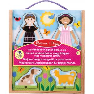 Melissa & Doug най-добри приятелки дървени магнитни облекла (6074568)