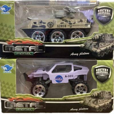 TEDDIES Auto vojenské kov 7cm víc druhů