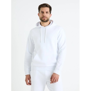 Celio Бял мъжки суитшърт с качулка Celio Fesix Celio | Byal | МЪЖЕ | XL