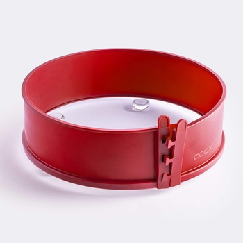 coox 26 см червена силиконова форма със стъклена основа coox