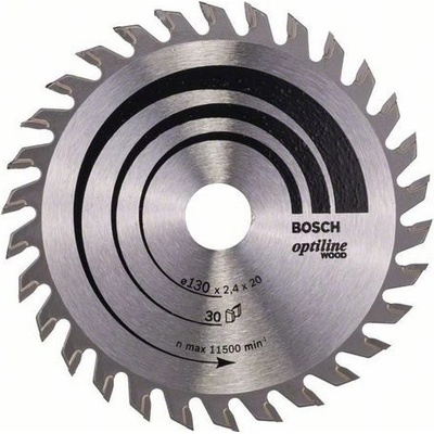 BOSCH Pilový kotouč optiline wood 130 x 20/16 x 2,4 mm, 30