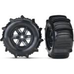 Traxxas колело 4.3/5.7", диск черен, гума Paddle (чифт)