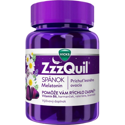 ZzzQuil SPÁNOK želé s príchuťou lesného ovocia 60 ks