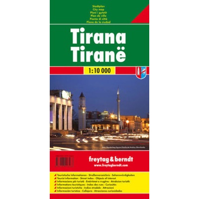 Freytag & Berndt Stadtplan Tirana 1:10.000