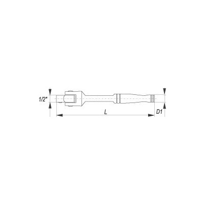 Yato Račňa 1/2" otočná 457 mm