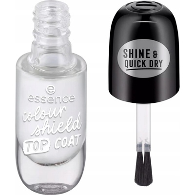 Essence Shield Top Coat lak na nehty 8 ml Průhledný