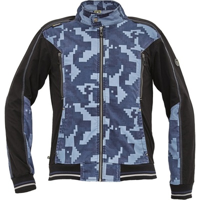 Cerva Maskáčová montérková bunda s kapucňou Neurum Camouflage navy