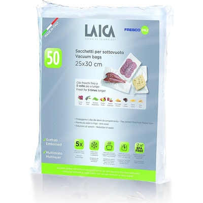 LAICA Гофрирани релефни пликове за вакуумиране Laica 25x30 см - 100бр. 2XVT35100 (2xVT35100)