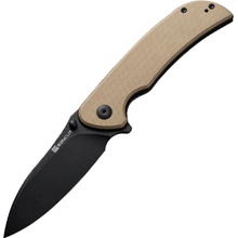 Sencut Borzam Tan G10 Handle Black 9Cr18MoV BladeLiner Lock S23077-2