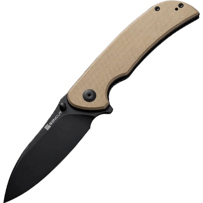 Sencut Borzam Tan G10 Handle Black 9Cr18MoV BladeLiner Lock S23077-2