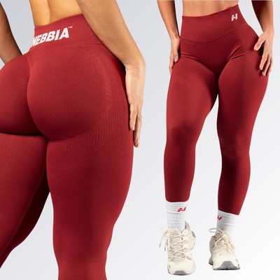 Legíny High-waist push-up POWER 888 červené