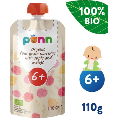 Salvest Põnn BIO cereální kaše s mangem a jablkem 110 g