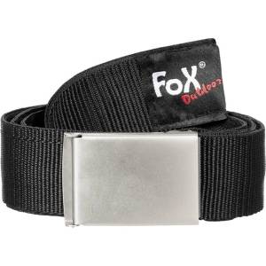 Fox Outdoor Колан с вътрешно отделение, черен, около 4 см (22515A)