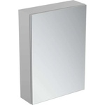 Ideal Standard Mirror&Light - Огледален шкаф с LED осветление и контакт, 50x70 см, алуминий T3428AL (T3428AL)