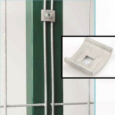 Príchytka LUK pre plotové panely | pozinkovaná | pre stĺpiky s kruhovým, štvorcovým aj obdĺžnikovým profilom