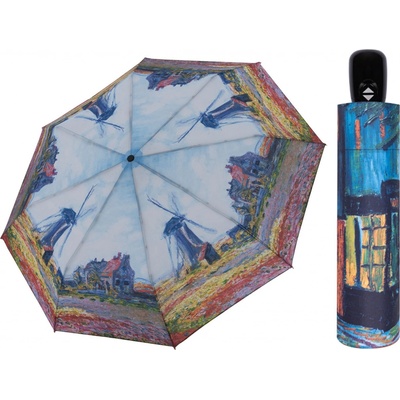 Doppler Magic Mini Monet Větrné mlýny dámský plně automatický skládací deštník