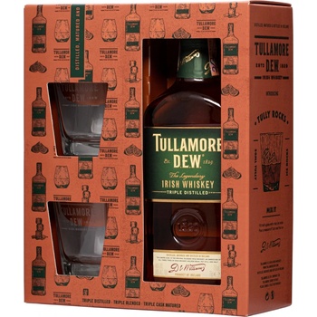 Tullamore Dew 40% 0,7 l (darčekové balenie 2 poháre)