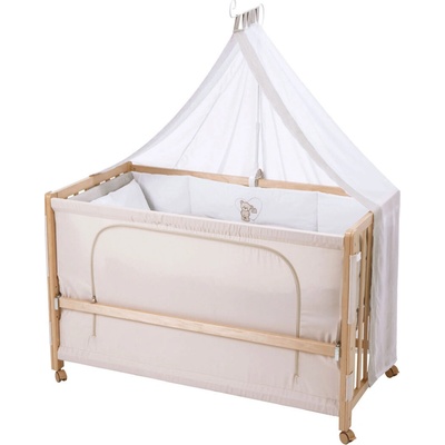 roba Room Bed 60 x 120 cm medvedík so srdiečkom prírodná