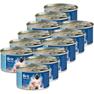 Brit Premium Cat Trout with Liver 12 x 200 g