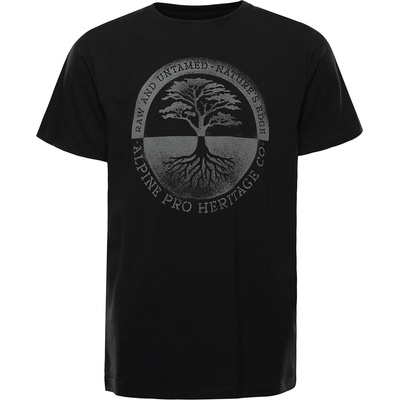 ALPINE PRO Мъжка памучна тениска ALPINE PRO DORG черна варианта pa ALPINE PRO | Cheren | МЪЖЕ | XS