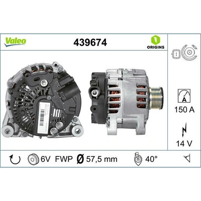 VALEO Alternátor VALEO 439674
