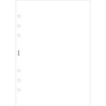 FILOFAX Вложка за календар, тефтер, джобен формат, обикновена, filofax, бяла fx-212405 (fx-212405)