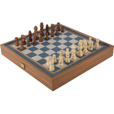 Manopoulos Šachy a Vrhcáby Tyrkys, souprava 2v1 velikost 41x41cm